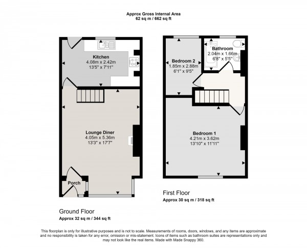 Floorplan for Moss Lane, Cadishead, M44