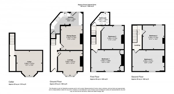 Floorplan for Russell Street, Eccles, M30