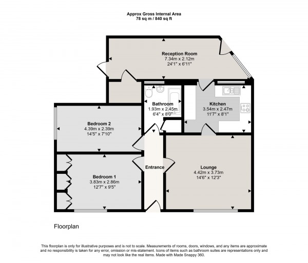 Floorplan for Silver Street, Irlam, M44