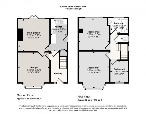 Floorplan for The Pingot, Irlam, M44