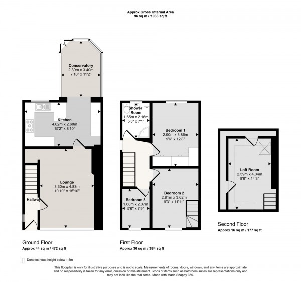 Floorplan for Moss Lane, Cadishead, M44