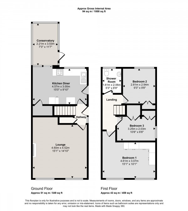 Floorplan for Highbury Avenue, Irlam, M44