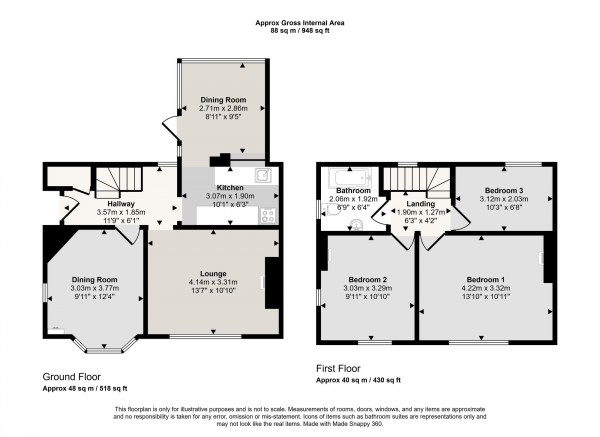 Floorplan for Francis Road, Irlam, M44