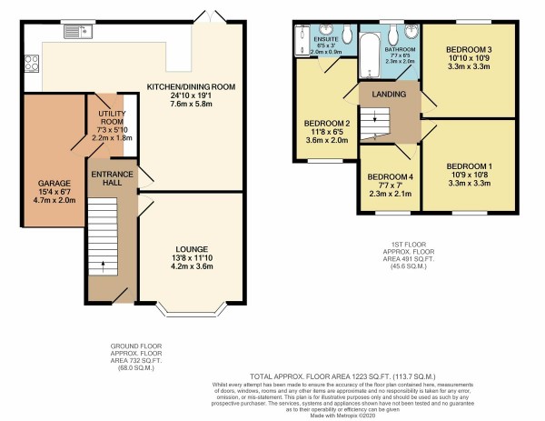 Floorplan for Springfield Lane, Irlam