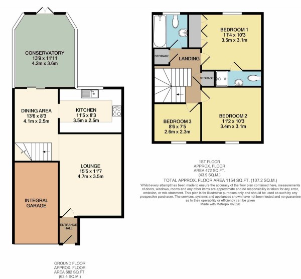 Floorplan for 10 Sunflower Meadow, Irlam