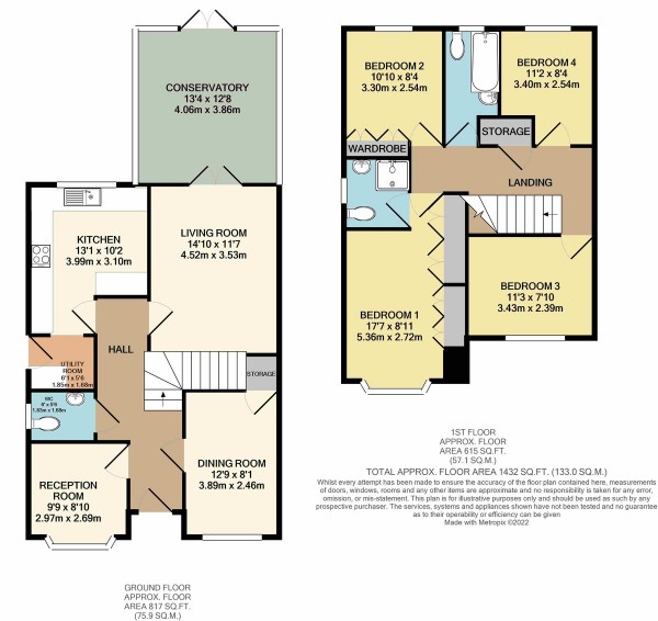 Floorplan for Ferrymasters Way, Irlam