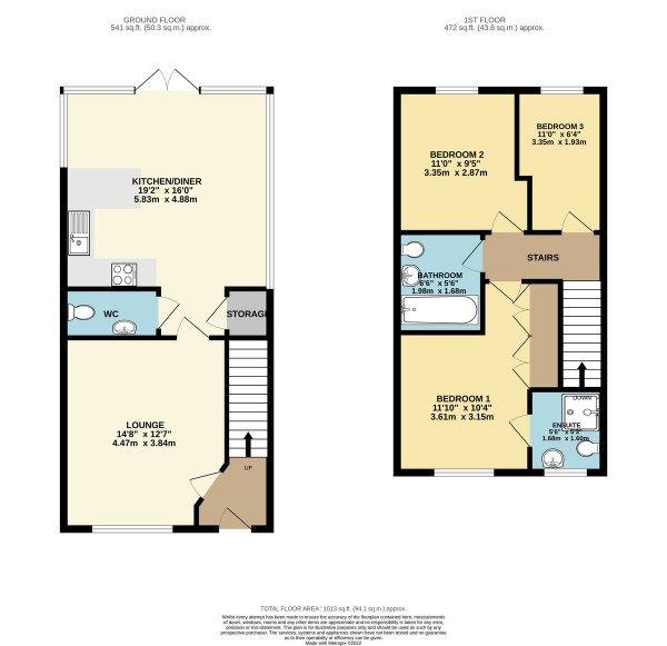 Floorplan for Hayes Road, Cadishead