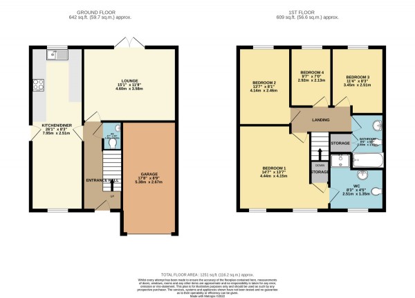 Floorplan for Dean Road, Cadishead