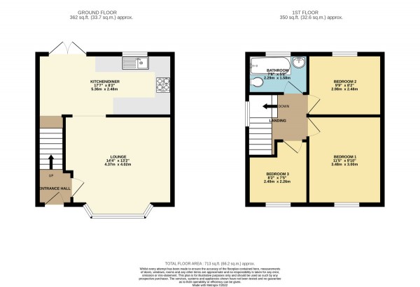 Floorplan for Princes Avenue, Irlam