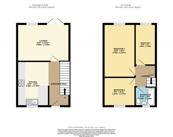 Floorplan for Morillon Road, Irlam