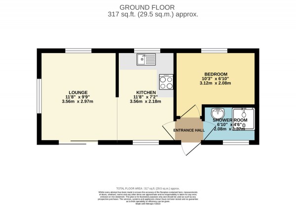 Floorplan for Rixton Park Home, Moss Side Lane, Rixton