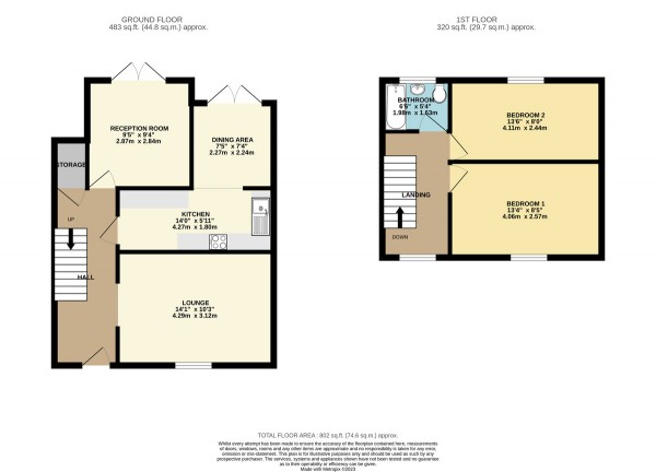 Floorplan for New Moss Road, Cadishead
