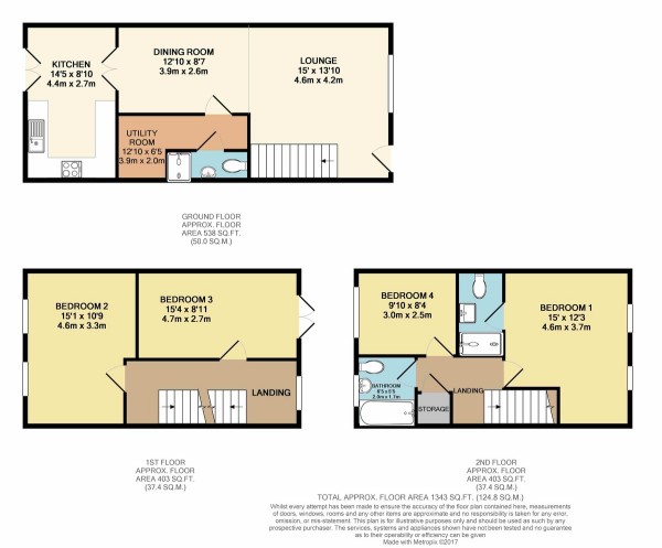 Floorplan for Calamanco Way, Irlam