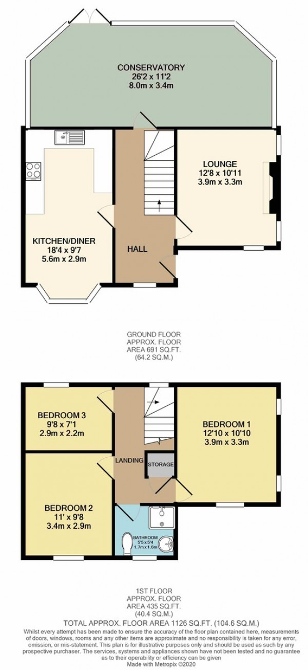 Floorplan for 406 Liverpool Road, Irlam