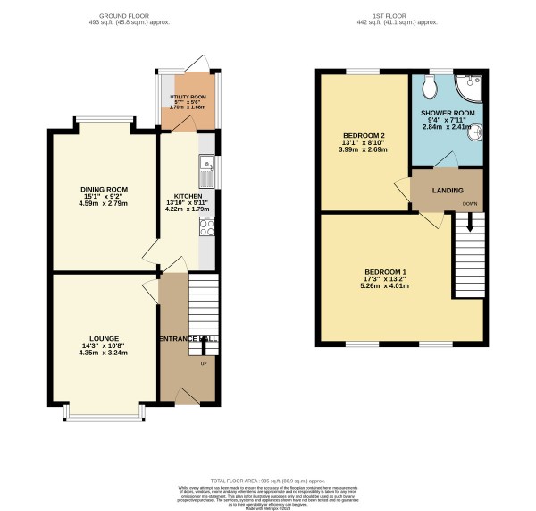 Floorplan for Liverpool Road, Irlam