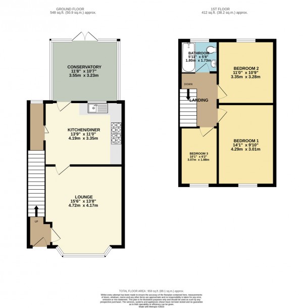 Floorplan for Liverpool Road, Cadishead