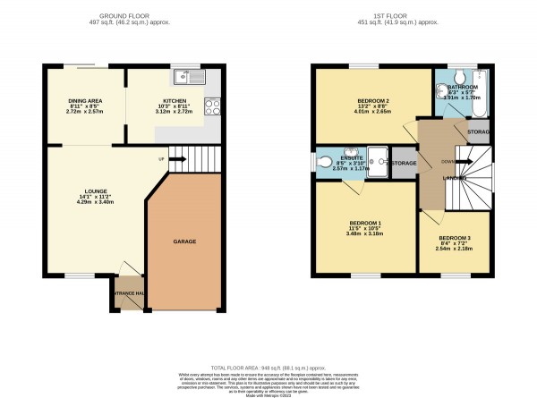 Floorplan for Churning Terrace, Irlam