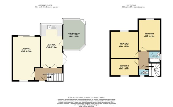 Floorplan for Elsinore Avenue, Irlam