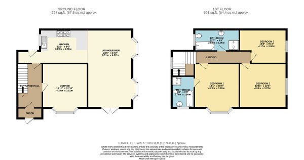 Floorplan for Orient Road, Salford