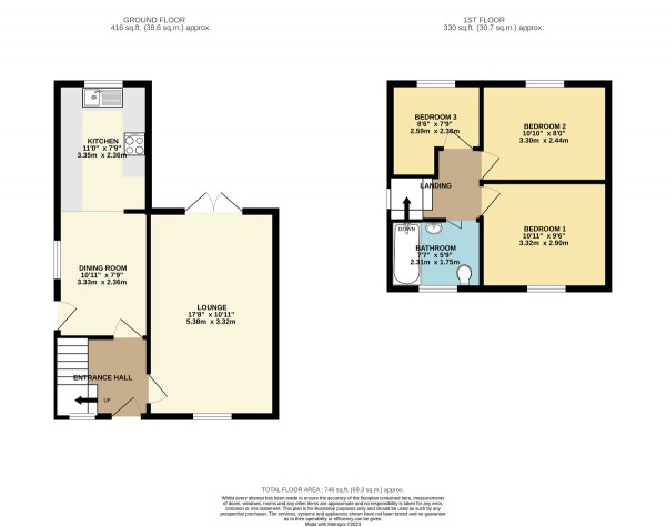 Floorplan for Shirley Avenue, Pendlebury