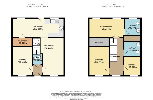 Floorplan for Borchardt Drive, Swinton