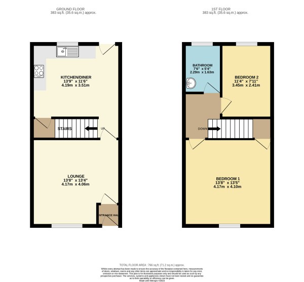 Floorplan for Chaddock Lane, Worsley