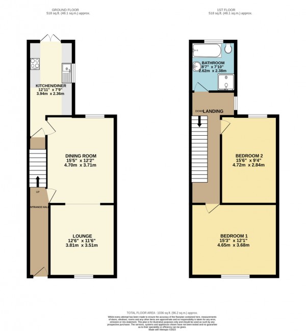 Floorplan for Greenleach Lane, Worsley
