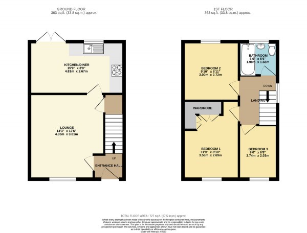 Floorplan for Orchard Brow, Rixton