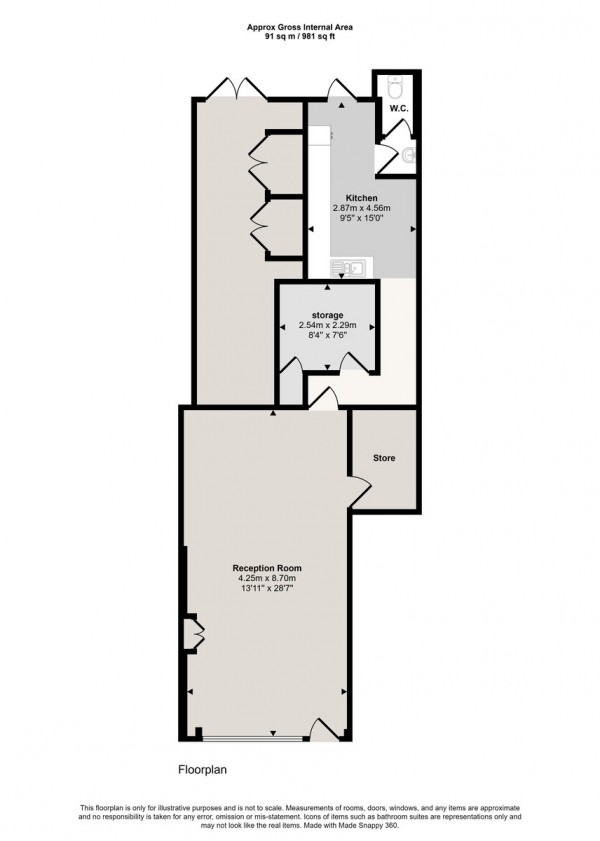 Floorplan for Liverpool Road, Irlam