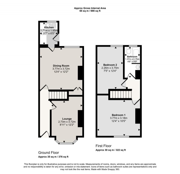 Floorplan for 3 Welford Street, Salford