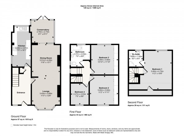 Floorplan for Park Drive, Eccles, M30