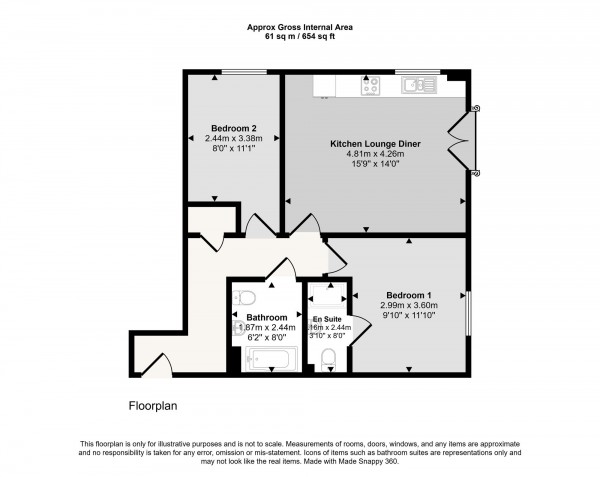 Floorplan for Glazebrook Meadows, Glazebrook, WA3