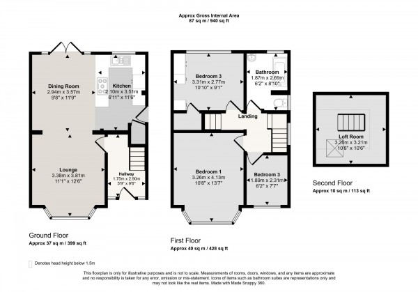 Floorplan for Ferry Road, Irlam, M44