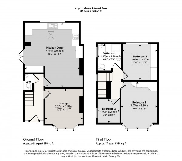 Floorplan for Gorse Road, Swinton, M27