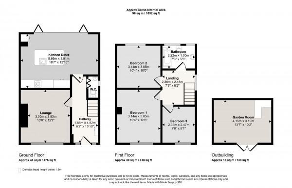 Floorplan for Roscoe Road, Irlam, M44