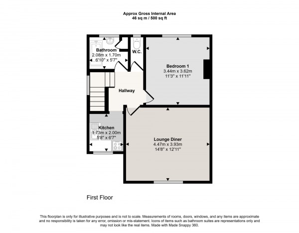 Floorplan for Liverpool Road, 194 Liverpool Road, M44