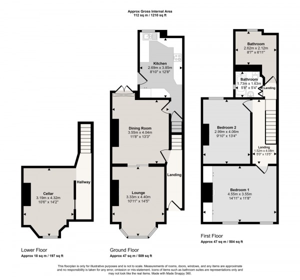 Floorplan for Alexandra Road, Eccles, M30