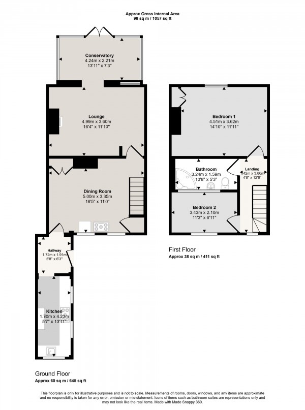 Floorplan for Brick Kiln Row, Bowdon, WA14