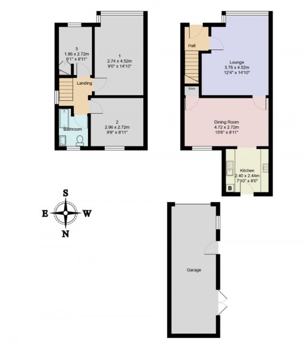 Floorplan for Harewood Road, Irlam, M44