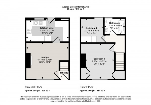 Floorplan for Manchester Road, Rixton, WA3