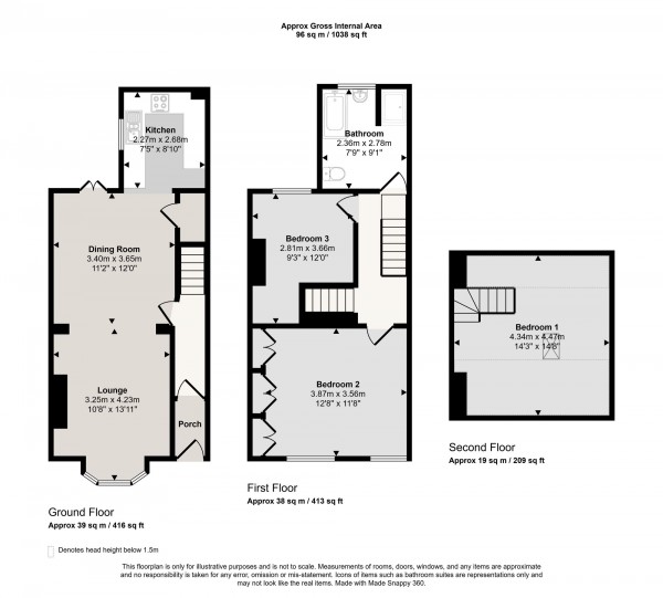 Floorplan for Liverpool Road, Irlam, M44