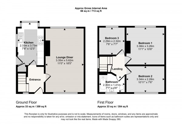 Floorplan for Windsor Avenue, Irlam, M44