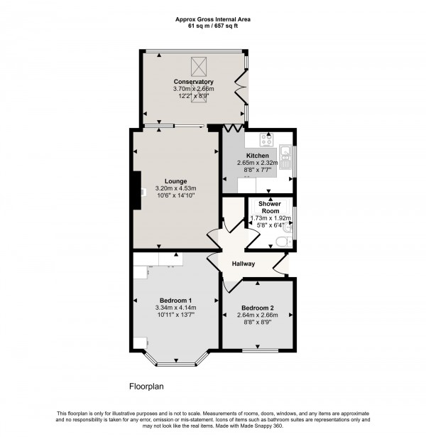 Floorplan for Thames Road, Culcheth, WA3