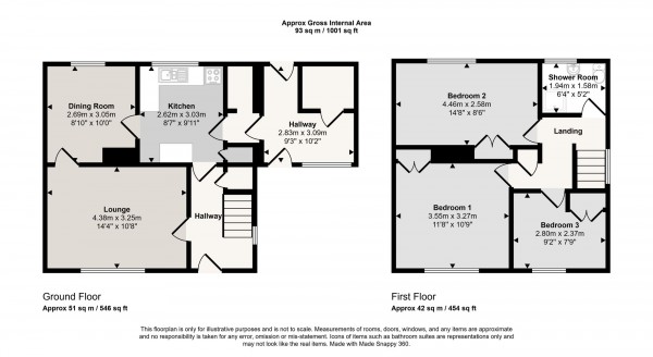 Floorplan for Dudley Road, Cadishead, M44