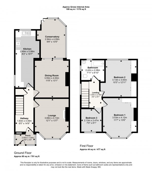 Floorplan for Kingsway, Swinton, M27