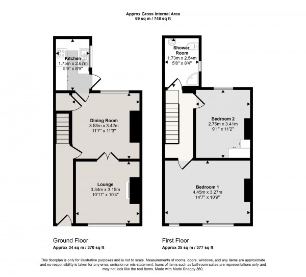 Floorplan for St. John Street, Irlam, M44