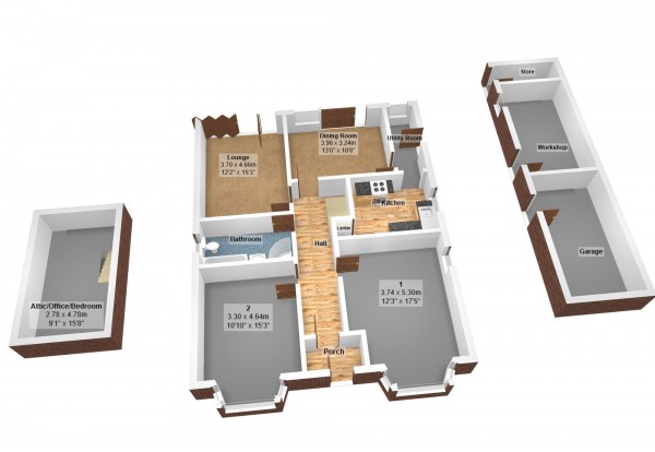 Floorplan for Fir Street, Cadishead, M44