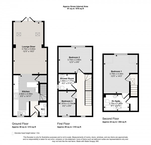 Floorplan for Bowness Avenue, Cadishead, M44