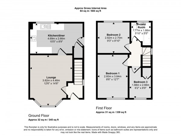 Floorplan for Ferryhill Road, Irlam, M44