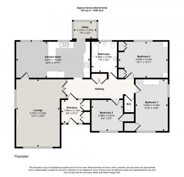 Floorplan for Moorside Road, Swinton, M27